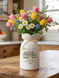The First Chapter of Our Home Vase, Personalised First Home Gift, Custom Flower Vase for New Home, Housewarming Gift for Couple house warming flower