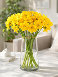 Artificial Daffodils Bouquet, Realistic Yellow Spring Flowers for Vase, Home Decor silk flower
