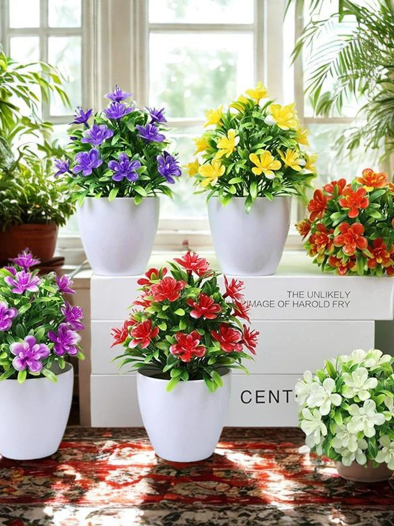 Mini Artificial Potted Plant Ð Stylish, Durable Decor for Desks and Bookshelves faux plants
