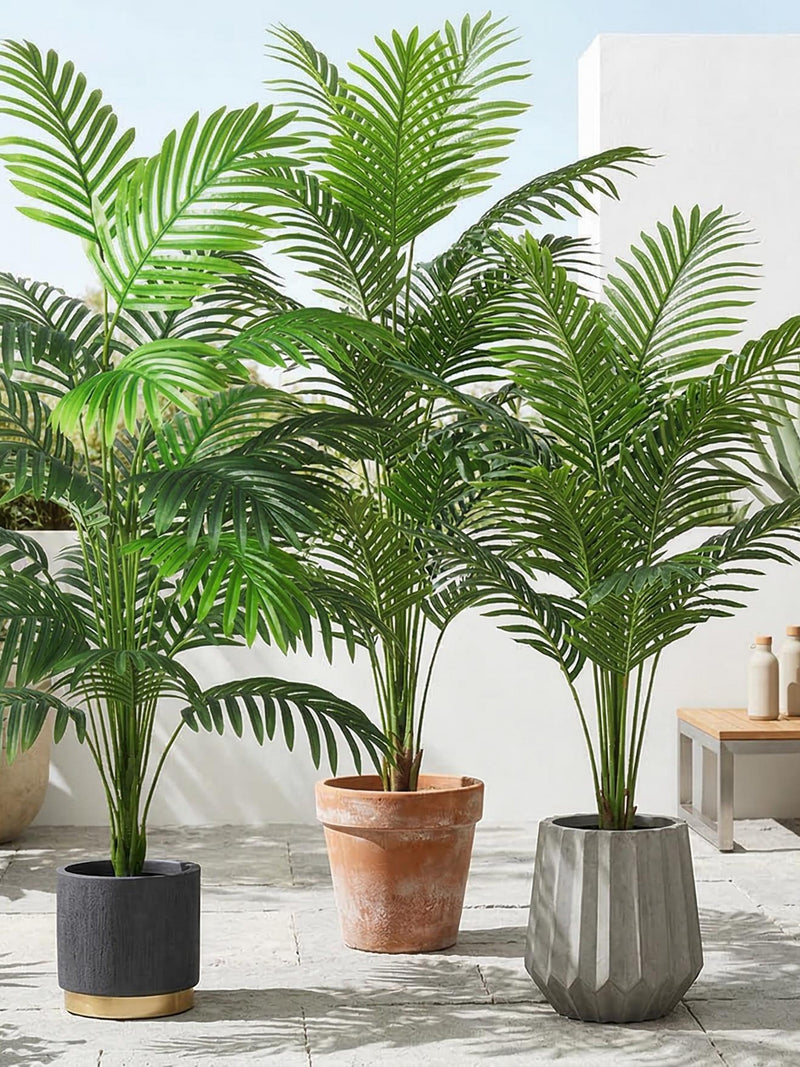 Large Artificial Palm Tree, Realistic Tropical Floor Plant (No Pot) faux plants