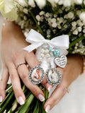 Custom Photo Bridal Bouquet Charm: Personalized Memorial Keepsake Brooch Bouquet