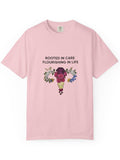 Gift for Midwife | Rooted In Care Flourishing In Life | Floral Anatomy Graduation T-Shirt | Obgyn Nurse Appreciation | Comfort Colors Tee FLOWER DELIVERY