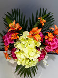 Artificial Cemetery Cone Flowers Ð Memorial Arrangement Ð Hydrangea Headstone Decoration Ð Outdoor Sympathy Grave Flowers sympathy flower