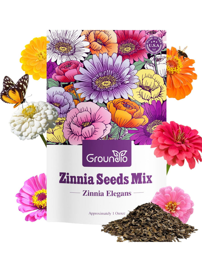 Zinnia Seeds Mix Bulk 3000+ Vibrant Blooms seeds bulk