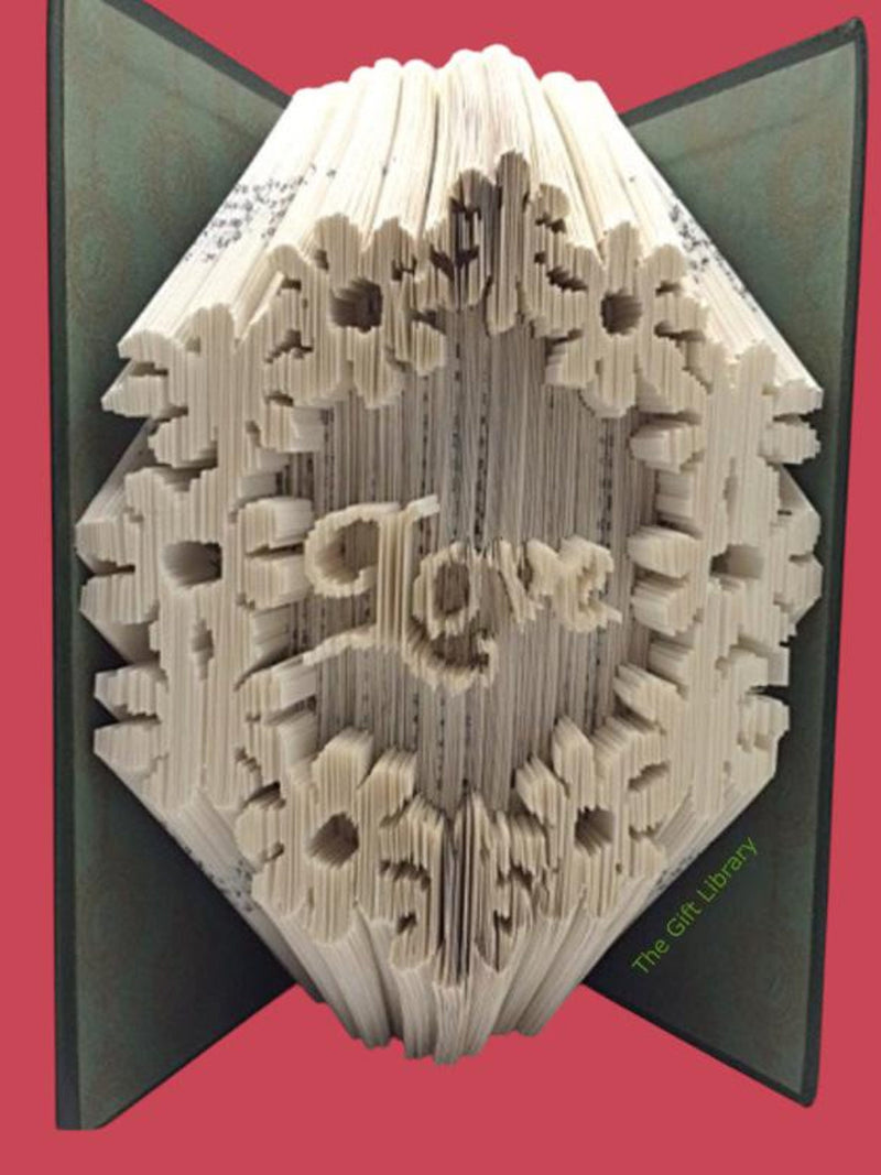 Flowers LoveBook Folding PATTERN - Cut & Fold Love Romance Flower