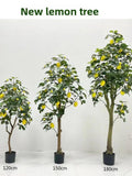 Artificial Lemon Tree, Without Pot, Green Plants with Fruits Tree, Decorative Lemon Tree, Flower Arrangement, Home Decor faux plants