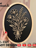 Grieving Mom Gift | Memorial Wildflower Wall Art CNC File | Sympathy Remembrance Sign SVG sympathy flower