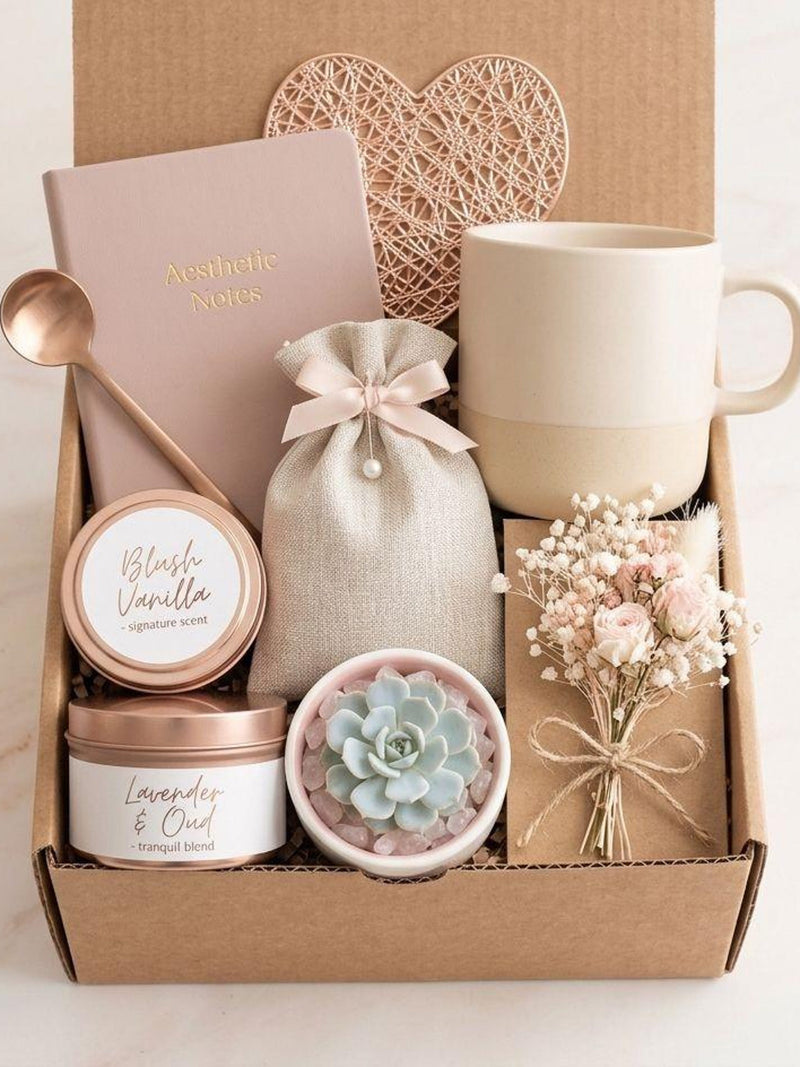 Classy Gift Basket for Women , Cozy Gift Box with Blanket, Socks, Candle , Self Care Gift Box, Care Package, Gifts for Her for Any Occasion FLOWER DELIVERY
