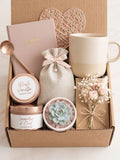 Classy Gift Basket for Women , Cozy Gift Box with Blanket, Socks, Candle , Self Care Gift Box, Care Package, Gifts for Her for Any Occasion FLOWER DELIVERY