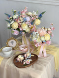 Summer Bridal Bouquet, High Quality Faux Flower Bouquet, Pastel Bouquet for Bridesmaid, Boho Wedding Bouquet, Modern Flower Bouquet wedding flower