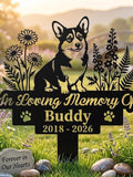 Custom Corgi Dog Memorial Stake, Sympathy Sign,Pet Grave Marker,Remembrance Stake,Dog Garden Sign, Dog Loss Gift,Corgi Memorial Stake sympathy flower