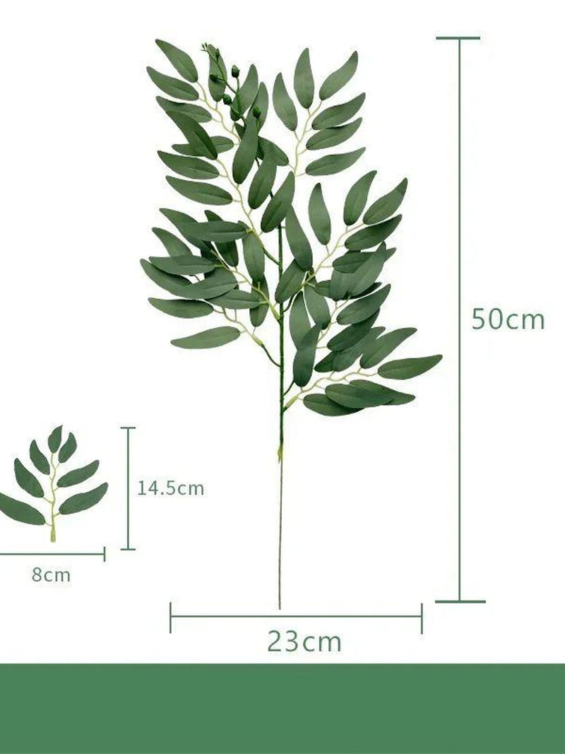 1 Pcs Artificial Green Branches, Green Artificial Plant, Ruscus Leaves, Wedding Arrangement, Home Decor, For Bouquets faux plants