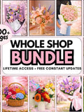 1500+ Flower Crochet PATTERN WHOLE SHOP Bundle Bouquet Amigurumi Rose Daffodil Daisy Wedding Bride Spring Summer Sympathy Teacher Easter Mom sympathy flower