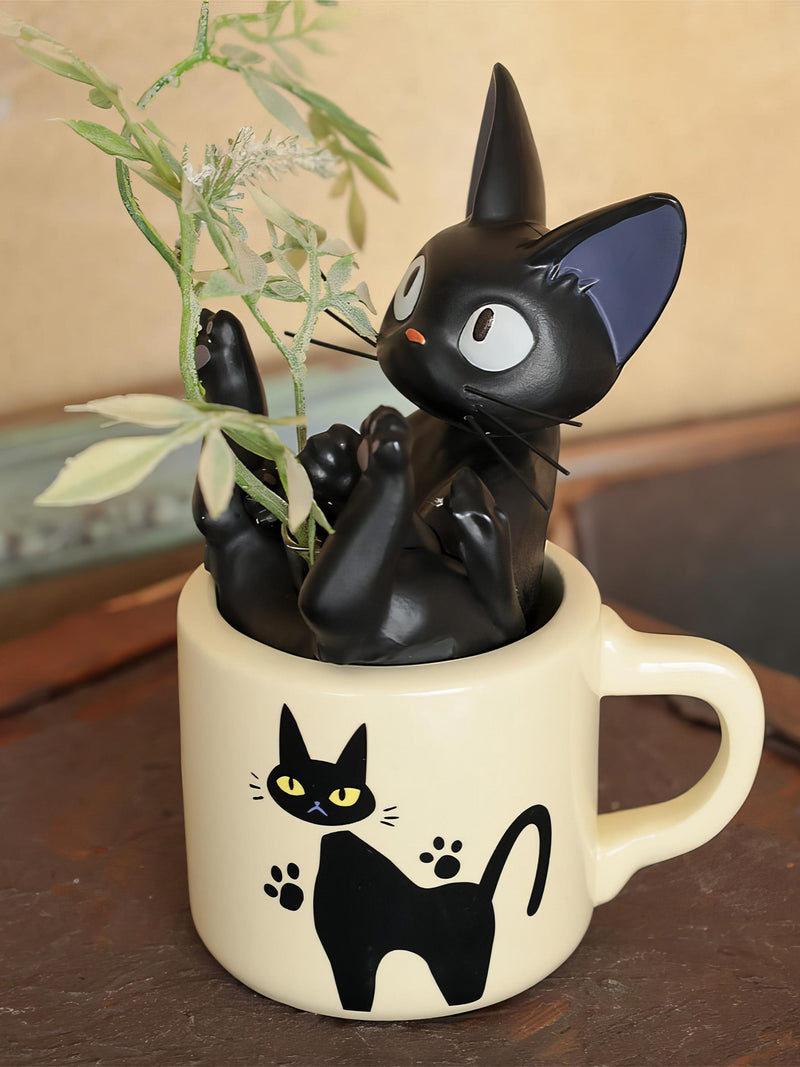 Studio Ghibli Official Kikis Delivery Service Jiji Cat Bud Vase Shipped From Japan FLOWER DELIVERY