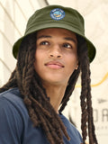 Custom Embroidered Bucket Hat, Embroidery on Bucket Hat Twill, Personalized Text Logo Design Customized Brim Summer Hat UV Sun Hat C975 silk flower