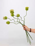 Artificial Allium Flower Stem, DIY Floral Arrangement (27.5 Inch)_vase filler_home wedding decor faux plants