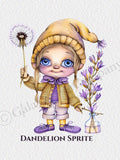 Botanical Sprite Art Ð Whimsical PNG Digital Download (6000px) flower spore