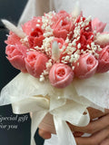 Blush Pink Tulip Soap Bouquet Ð Romantic Handmade Floral Gift Bouquet