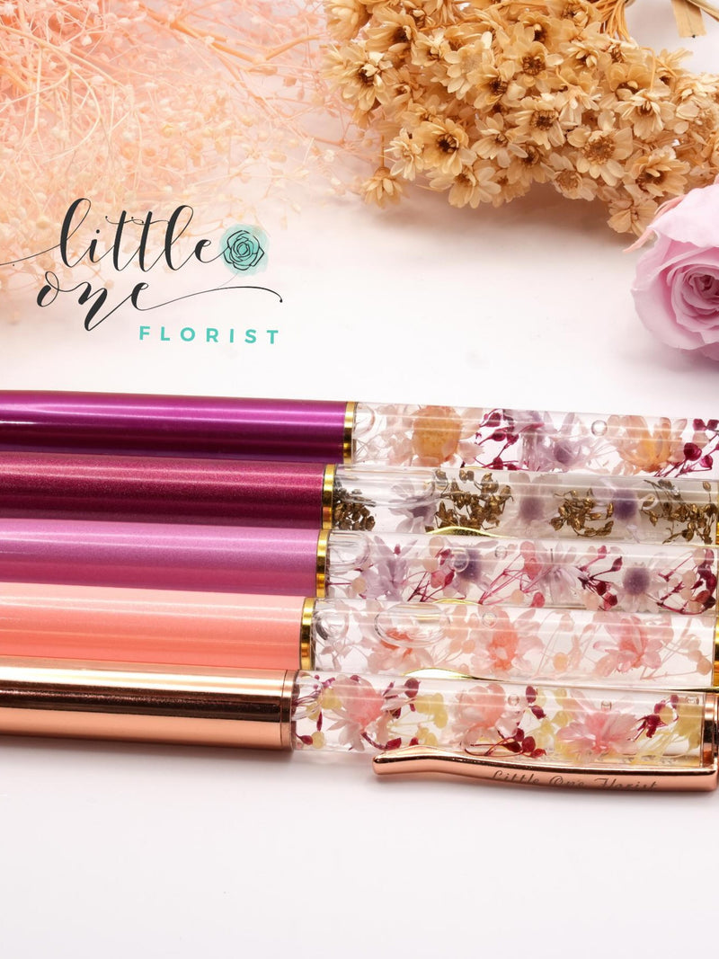 Handmade Japanese eternal preserved flower herbarium pen with box gift for her wedding anniversary graduation ceremony mother day DIY pen ANNIVERSARY