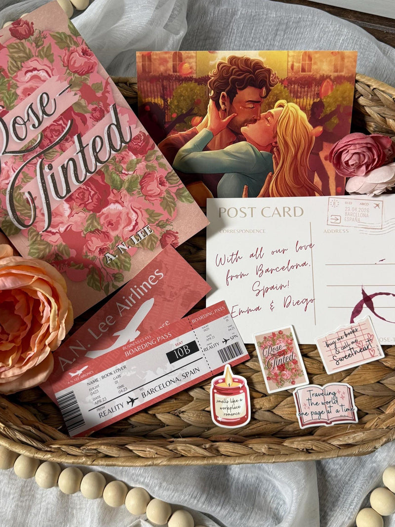 PREORDER - Rose-Tinted by A.N. Lee - Signed Paperback Edition w/ Other Goodies Love Romance Flower