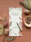 Dried Florals Celebration Calendar | Perpetual Calendar | Anniversary and Birthday ANNIVERSARY
