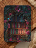 Whimsical Library Romantasy Kindle Case | Floral E-Reader Cover 7" Colorsoft Paperwhite Love Romance Flower