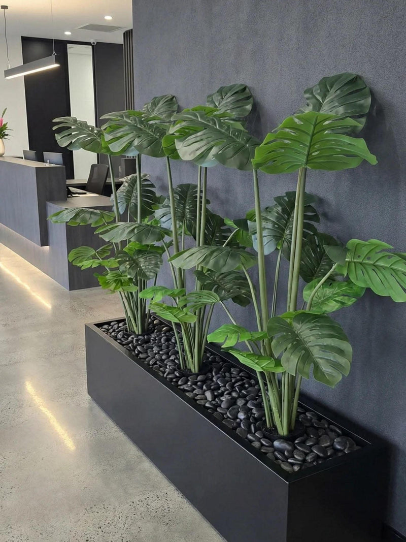 4FT Artificial Monstera Plant Ð Faux Swiss Cheese Floor Plant faux plants