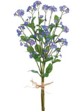 Forget Me Not Myosotis Silk Flower Stem Bundle Purple 19' silk flower