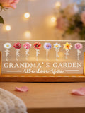 Mom's Garden Night Light,Custom Birth Month Flower With Kids Names Night Light,Gifts for Mom,Family Birth Flower Gifts,Mother's Day Gifts birthday flower