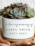 Personalized Memorial Outdoor Flower Mini Pot Gifts for Mom Nana, Custom Indoor Sympathy Keepsake Gift For Loss, In Loving Memory Planter sympathy flower