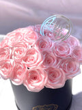 Handmade Pink Rose Bouquet , Unique Artificial Flower Gift , Romantic Keepsake, Anniversary Birthday Gift For Her, Handmade Flower Box Bouquet