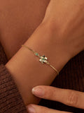 Personalized Birthflower Birthstone Bracelet, Custom Flower Bracelet, Birthday Flower Jewelry, Mother and Daughter Bracelet, Gift for Her birthday flower