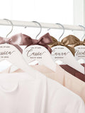 Personalized Bride Hangers for Wedding Dress, Custom Name Engraved Wooden Hanger Flower Girl, Bridesmaid, Maid of Honor Gifts wedding flower