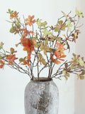 3 stems Pieris Japonica Branch Fake Greenery Faux Plant Artificial Foliage Spray Autumn Leaves Fall Decor faux plants