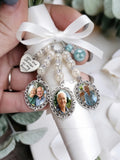 Personalized Wedding Bouquets Memory Charms,Custom Bridal Bouquet Photo Charm,Memorial Gift Bouquet