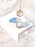 Forget Me Not Memorial Suncatcher, Resin Flower Window Hanging, Sympathy Gift, Pressed Flower Crystal Prism Ornament, Remembrance Gift sympathy flower