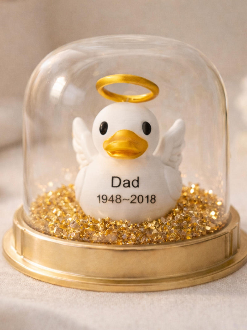 Memorial Angel Duck Figurine Keepsake Church Service Alter Urn Decoration Personalized Sympathy Gift Guest Book Flower Accessory Display sympathy flower