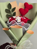 Crochet Rose Bouquet Ð Handmade Forever Flowers, Anniversary Gift, Valentine Alternative ANNIVERSARY