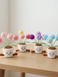 Crochet Tulip Flowers in Pot,Knit Rose,Plant Pot Gifts for Birthday,Anniversary,Congratulations Gifts for Partner,Parent,Friend,Kids ANNIVERSARY