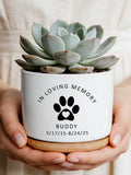 Personalized Pet Memorial Planter, Dog Loss Remembrance Gift, Custom Pet Flower Pot, Loss of Pet Gift, Dog Memorial Keepsake sympathy flower