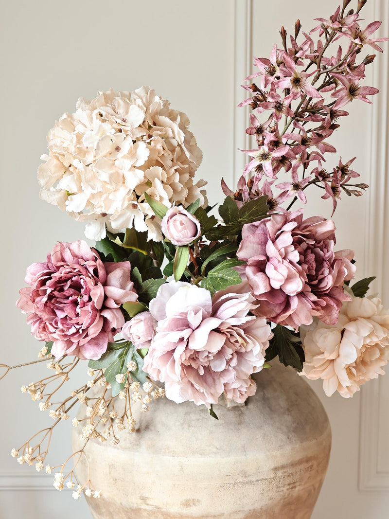 Purple Cream Garden Bouquet Ð Romantic Peony & Hydrangea Arrangement FLOWER DELIVERY
