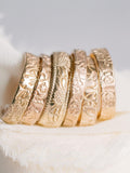 Birth Month Flower Ring, 14K Gold Filled Band, Gift for Her, Birthday Gift birthday flower