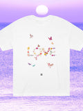 Love Flowers T-shirt. Mothers Day Birthday Valentine Anniversary tee. 100% cotton casual shirt. Colorful floral sustainable unisex clothing. Love Romance Flower