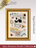 Enemies to Lovers Wall Art | Romantasy Reader | Spicy Romance Book Lover | FREE Reader Kit | Digital Download Love Romance Flower