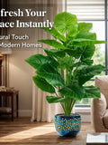 Artificial Palm Tree 100cm Ð Lifelike Faux Plant for Home Decor, Modern Living Room Greenery, Indoor Tropical Plant faux plants