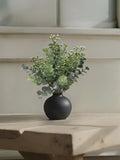 11Ó Fuax Seeded Eucalyptus Bush | Faux Greenery Stem for Bud Vase | Farmhouse Decor | Luxury Wedding Greenery | Small Eucalyptus Bunch faux plants