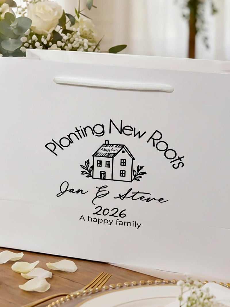 Housewarming Gift Bag, New Home Closing Gift For Couple, Personalized Realtor Client Gift, First Home Moving Gift house warming flower