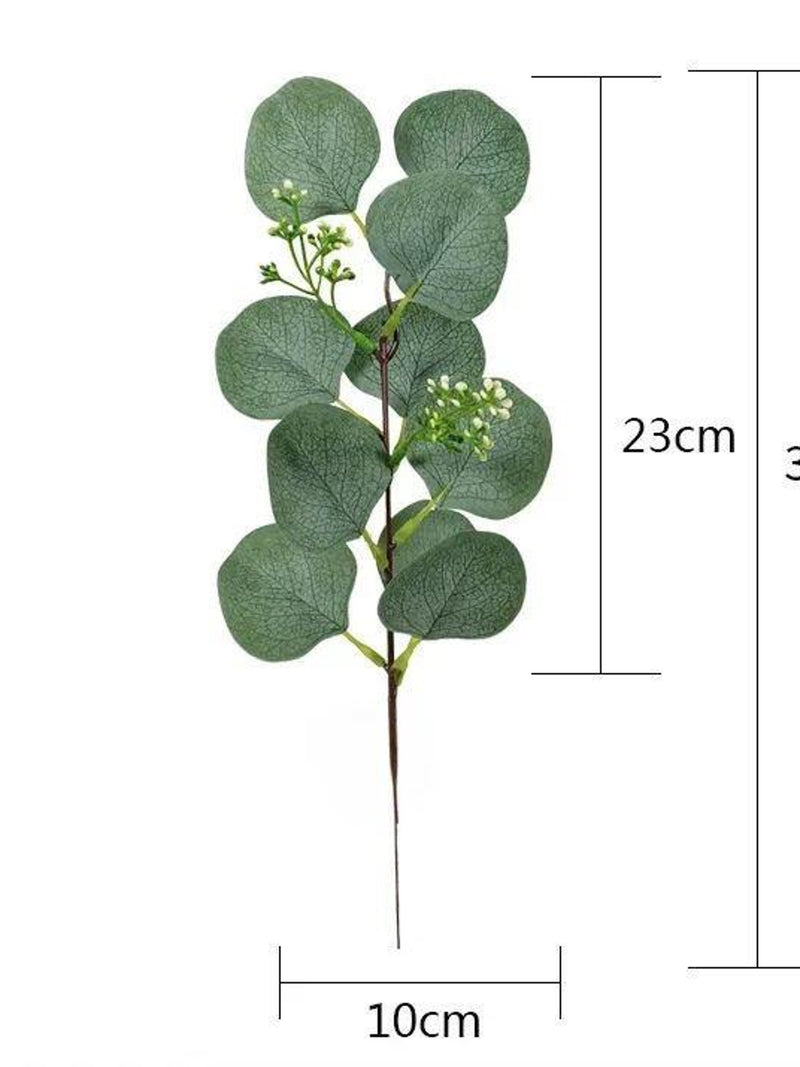 1 Pcs Artificial Eucalyptus Branches, Green Artificial Plant, Eucalyptus Leaves, Wedding Arrangement, Home Decor, For Bouquets faux plants