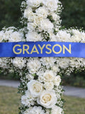 Custom Funeral Ribbon Personalised Ð Memorial Ribbon for Wreath, Floral Tribute , Sympathy Flowers Banner 50mm sympathy flower