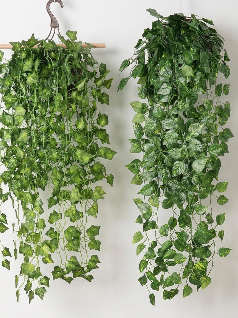 Artificial Hanging Ivy Vine Plant Ð Realistic Greenery for Wall Decor (91-93cm) faux plants